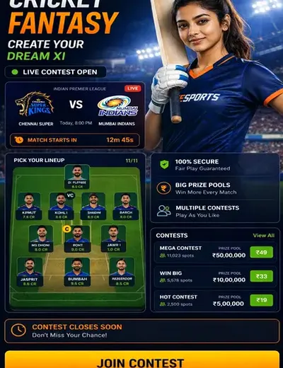 Wincasino (win casino) fantasy cricket & matchday visual 3